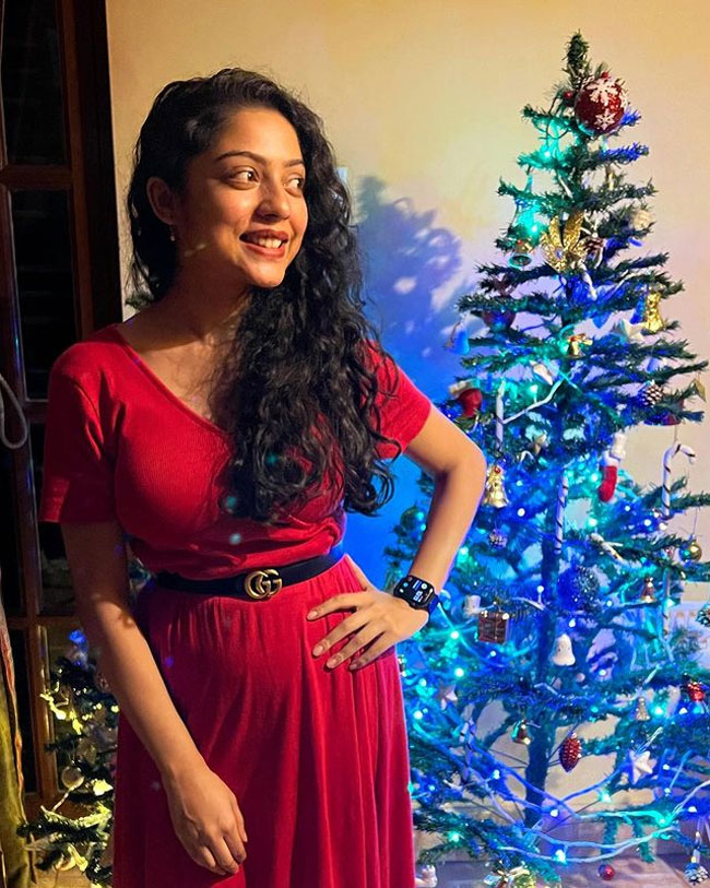 Adorable Pics Of Varsha Bollamma In Colorful Dress